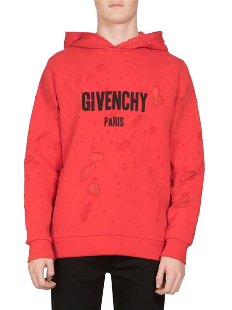 givenchy red sweater distressed|Givenchy jumper men's.